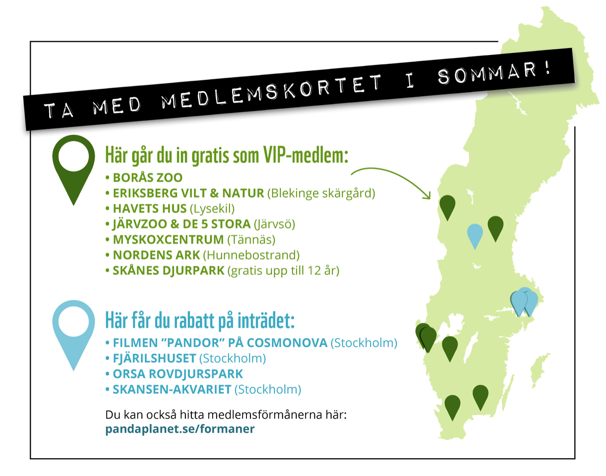 Karta över förmånerna